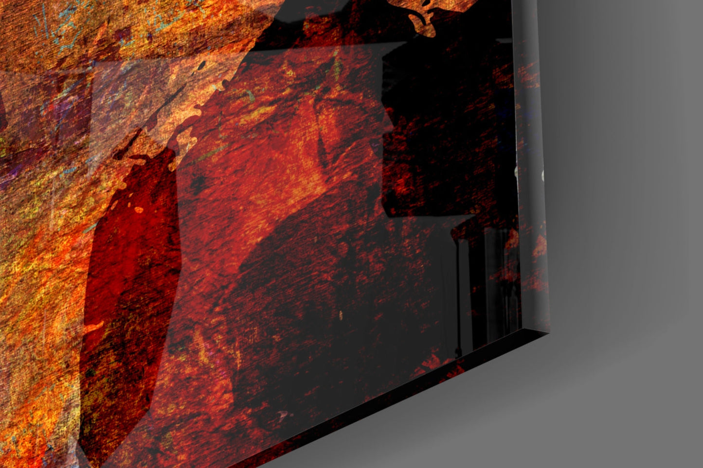 Abstract Glass Wall Art