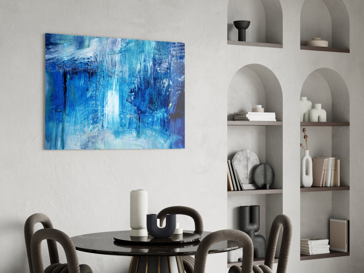 Abstract Glass Wall Art