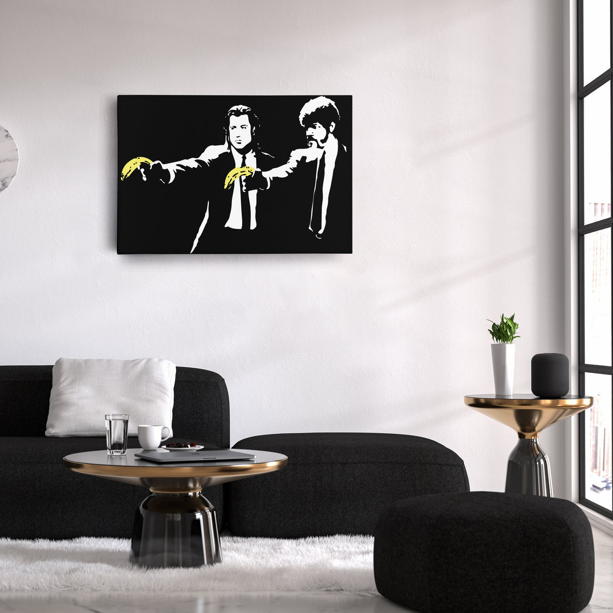 Pulp Fiction Banana Canvas – Funny Movie Wall Art