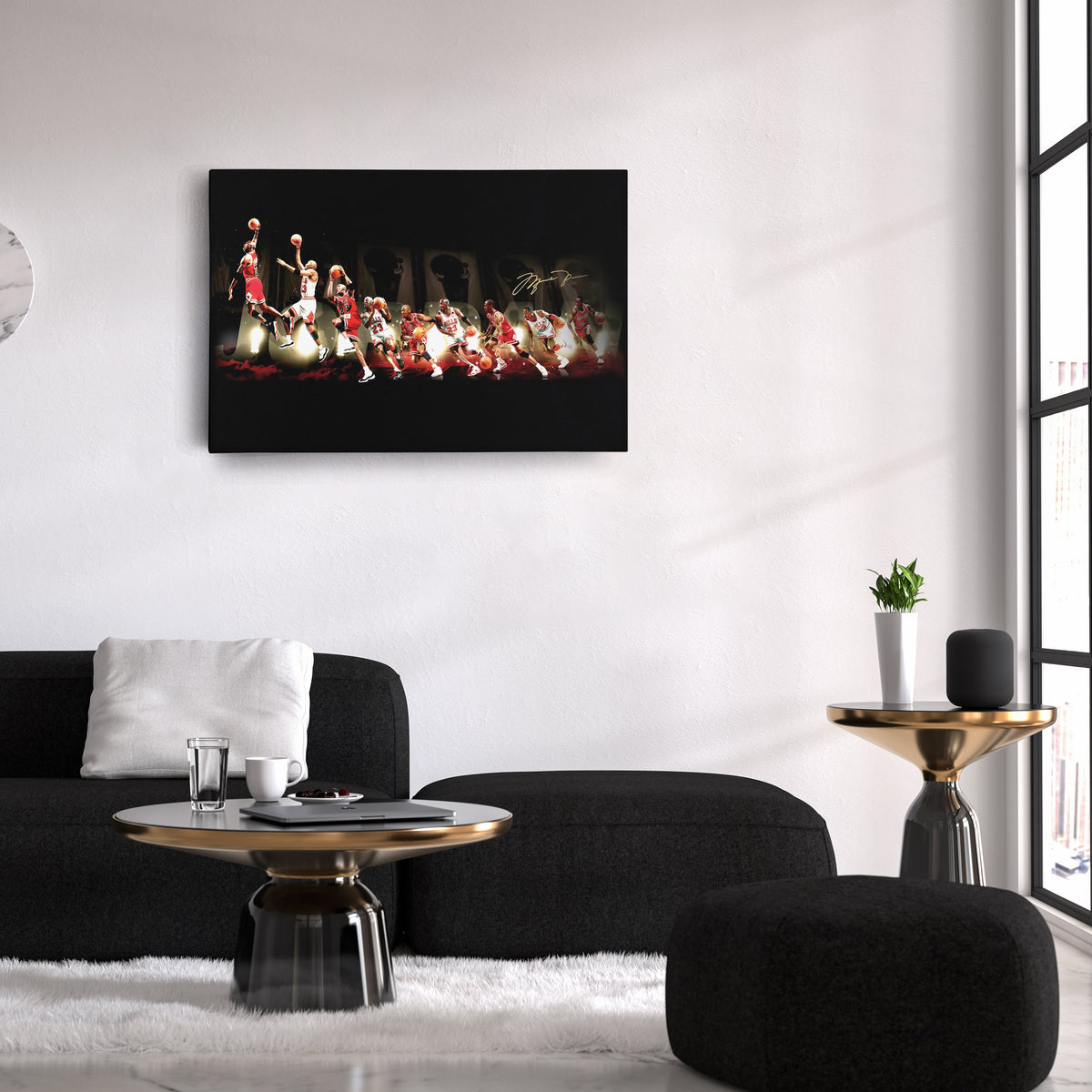 Michael Jordan Evolution Canvas – Chicago Bulls Wall Art Print for Sports Fans