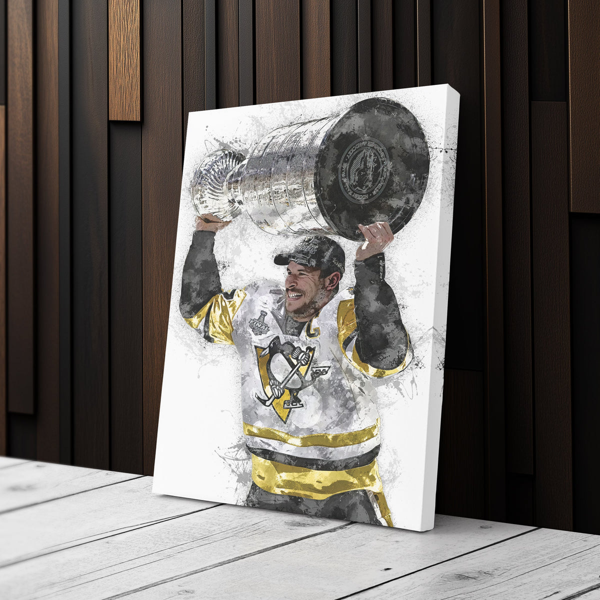 Sidney Crosby Canvas Art – Pittsburgh Penguins Wall Decor