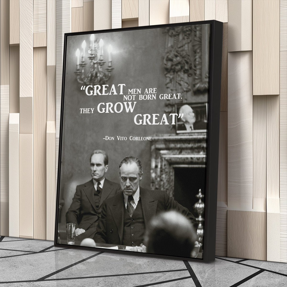 The Godfather Quote Canvas Art – Vito Corleone Decor