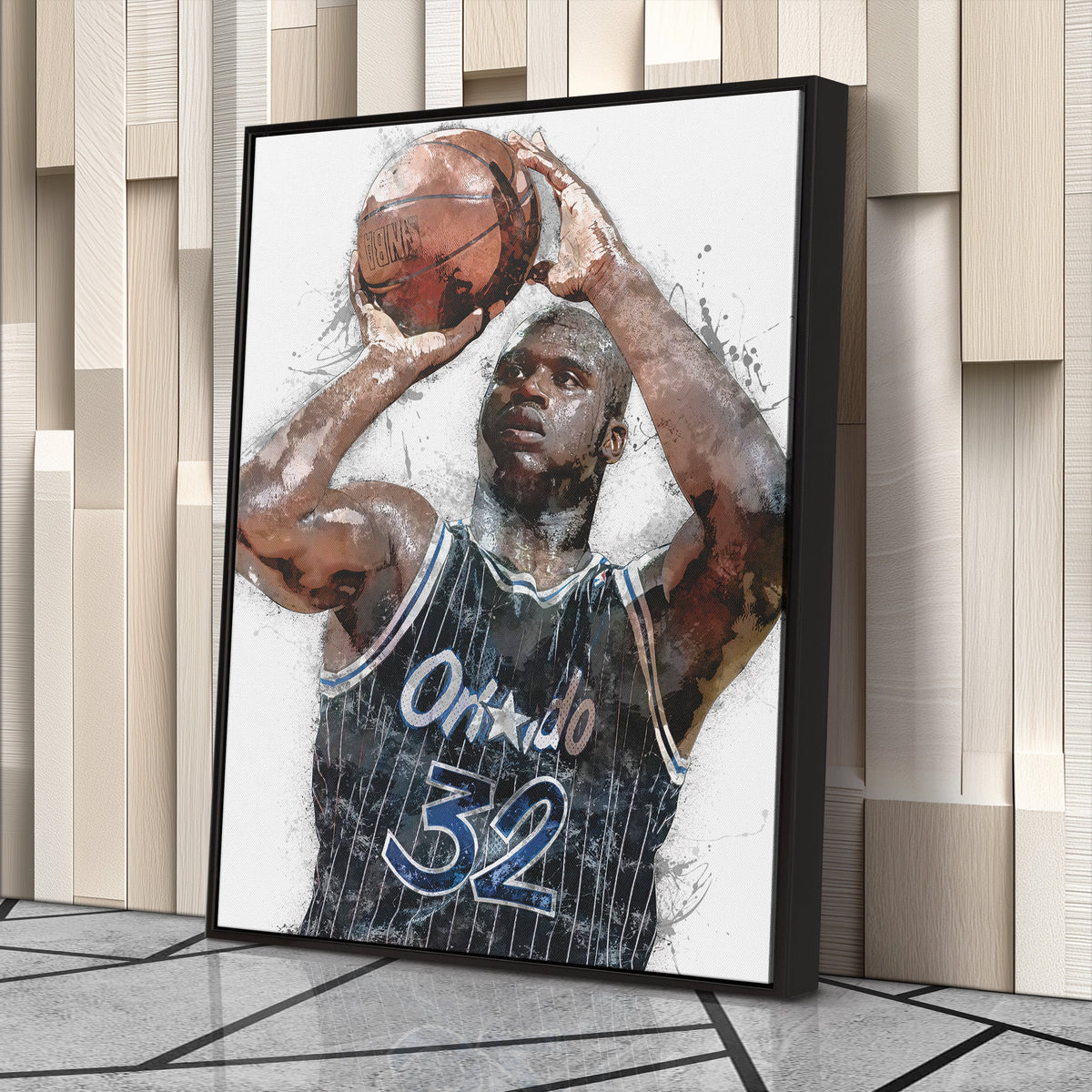 Shaquille O'Neal Canvas Art – Orlando Magic Wall Decor