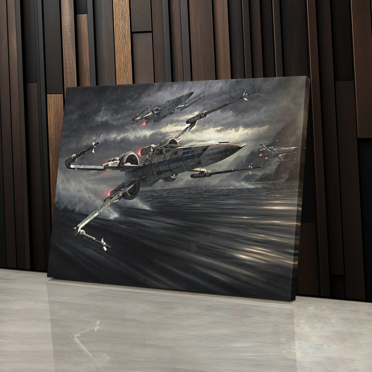 Star Wars Episode The Force Awakens X-Wing Canvas Art - Movie Decor