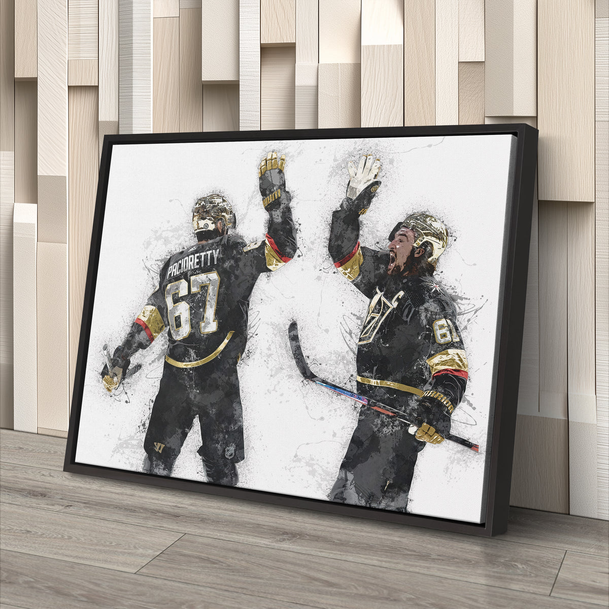 Max Pacioretty & Mark Stone Canvas Art – Vegas Golden Knights Wall Decor