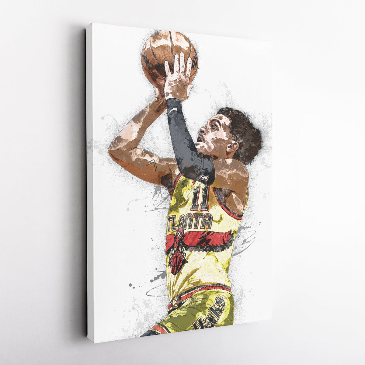 Trae Young Canvas Art – Atlanta Hawks Wall Decor