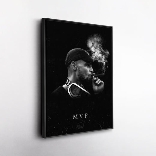 Stephen Curry Cigar Canvas – NBA Champion Wall Art