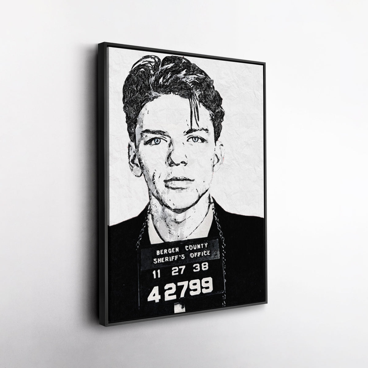 Frank Sinatra Mugshot Canvas – Vintage Wall Art Decor