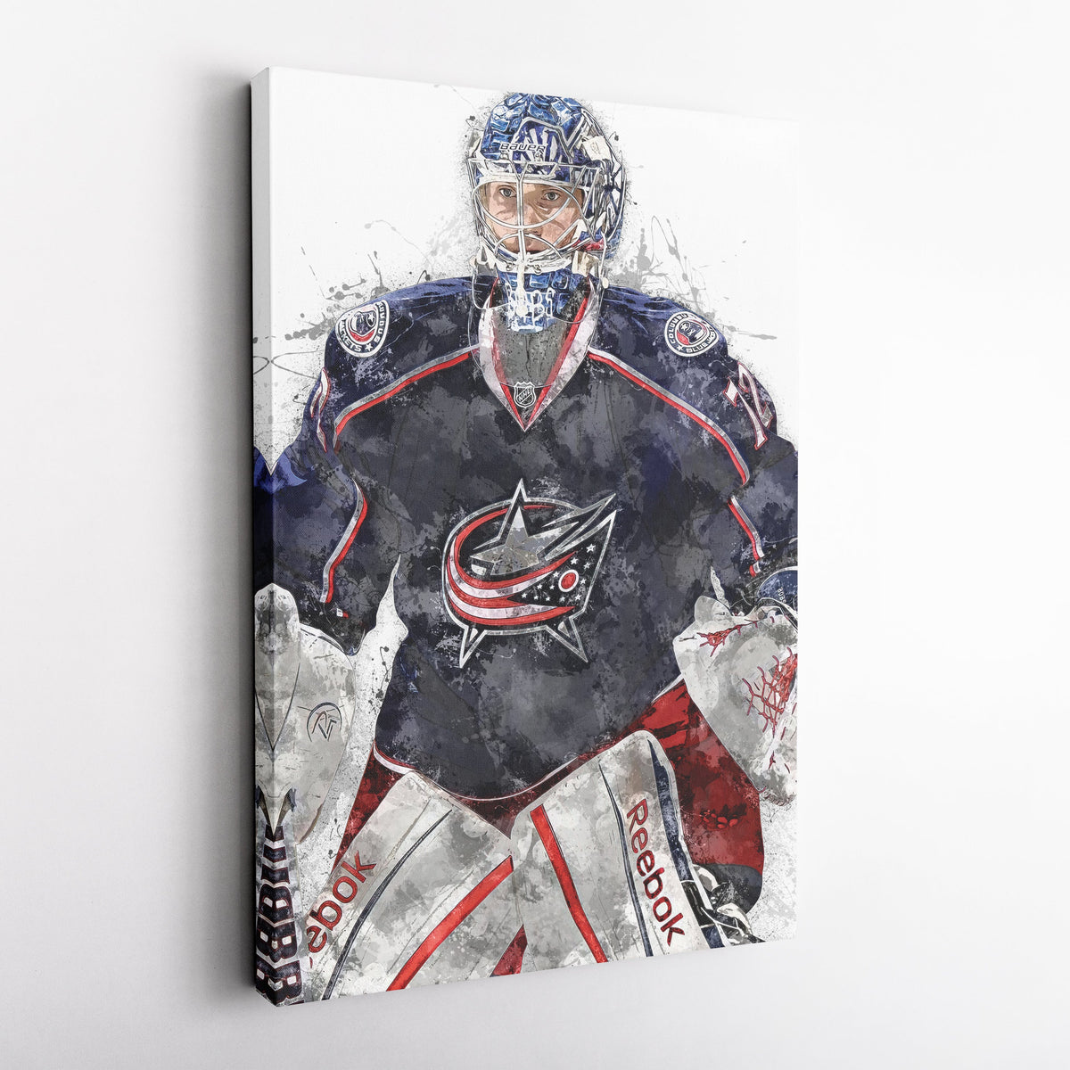 Sergei Bobrovsky Canvas Art – Columbus Blue Jackets Wall Decor