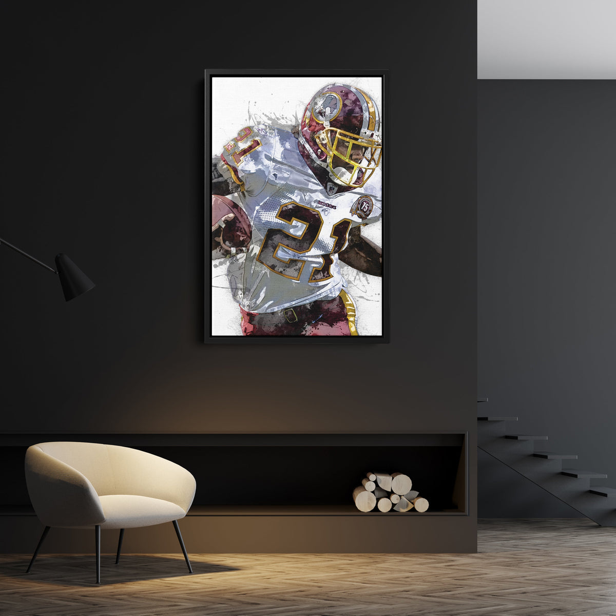 Sean Taylor Canvas Art – Washington Commanders Wall Decor