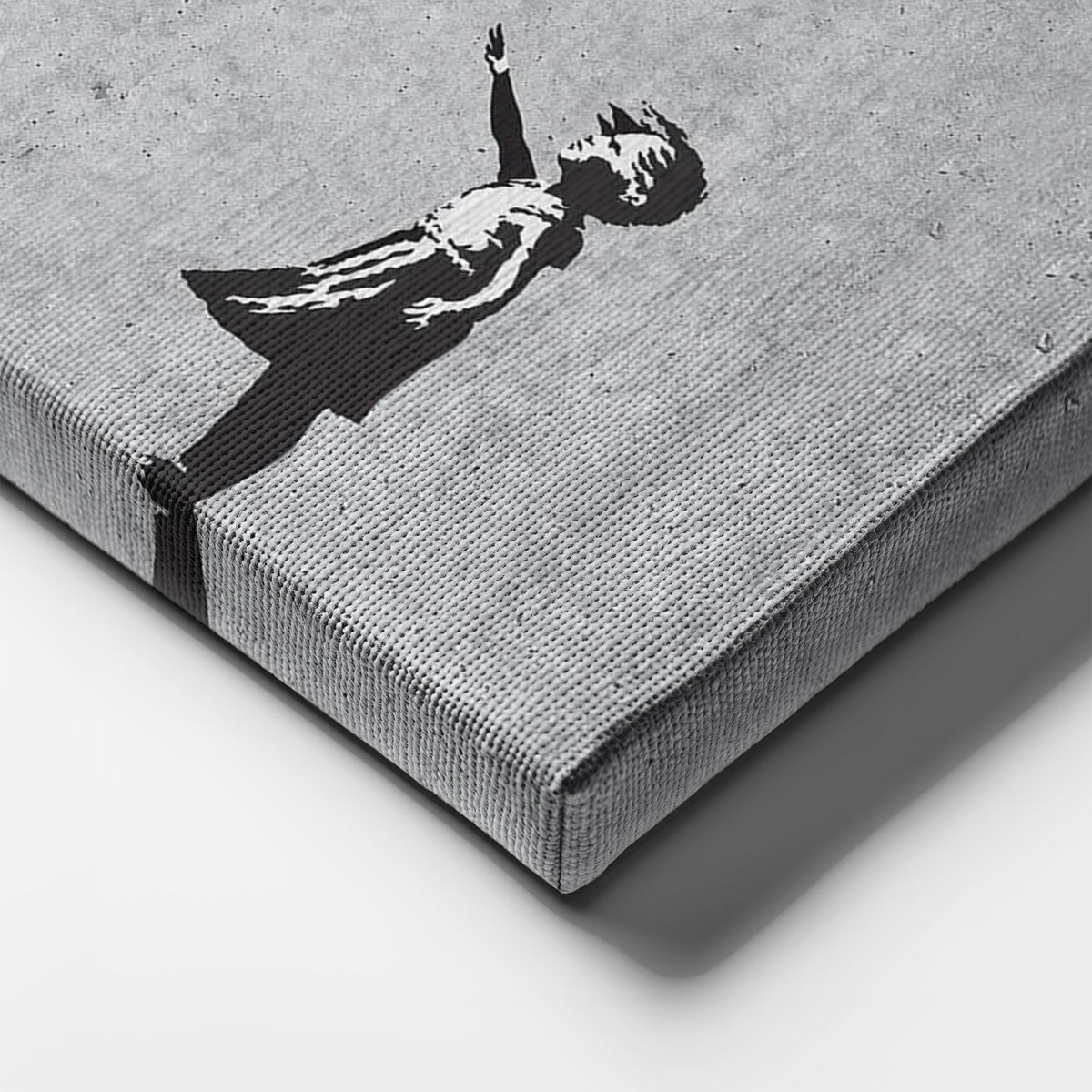 Michael Jordan Banksy Balloon Girl Canvas Art - NBA Street Art Decor