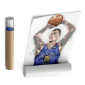 Nikola Jokic Canvas Art – Denver Nuggets Wall Decor