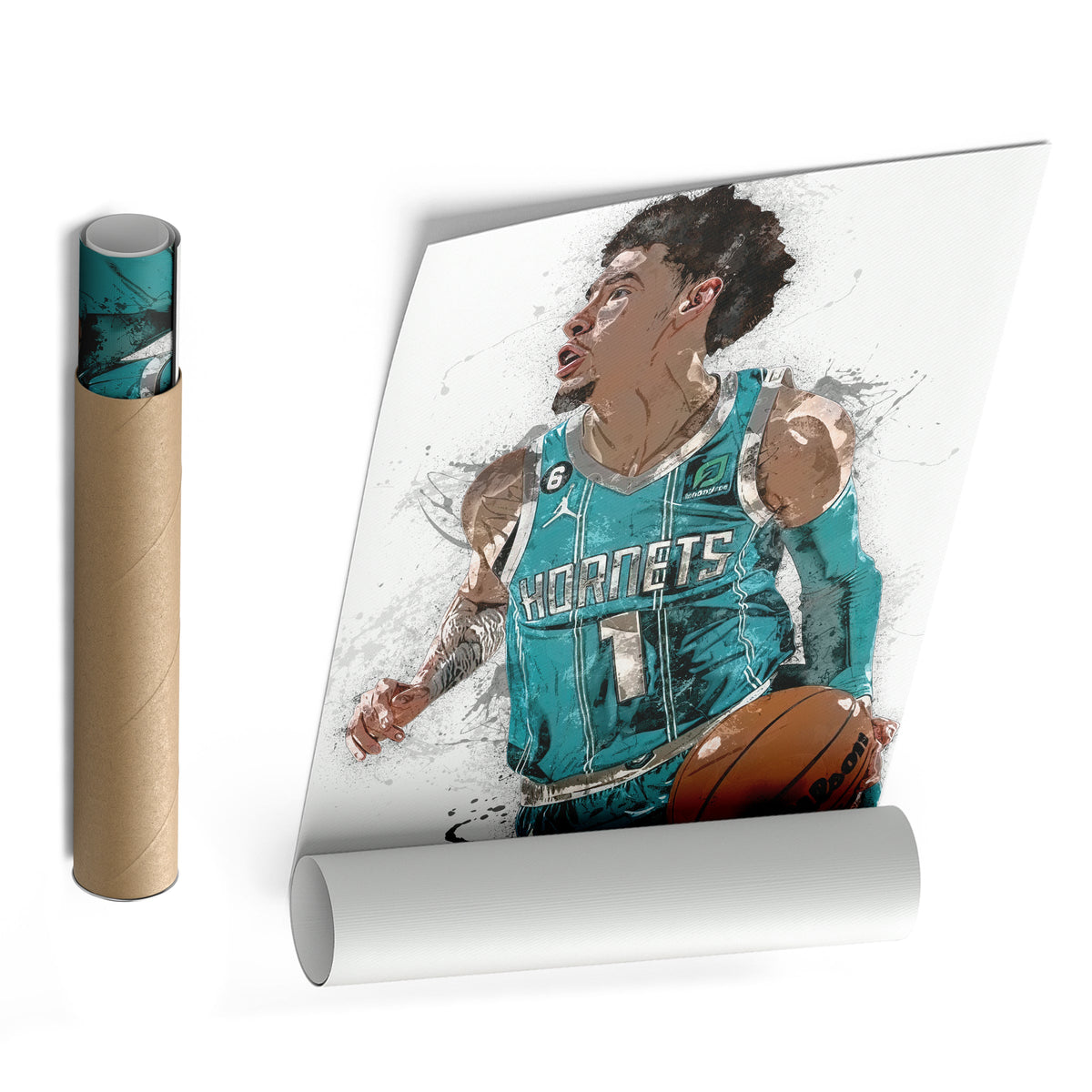LaMelo Ball Canvas Art – Charlotte Hornets Wall Decor