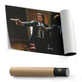 Pulp Fiction Canvas – Vincent & Jules Gangsta Movie Wall Art for Home Decor