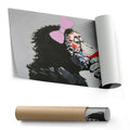 Banksy Female DJ Canvas – Street Art for Modern Wall Decor
