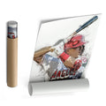 Mike Trout Canvas Art – Los Angeles Angels Wall Decor