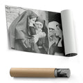 Smoking Nuns Canvas Wall Art - Funny Religious Wall Decor Print