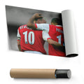 Henry & Bergkamp Canvas – Arsenal Legends Wall Art Decor